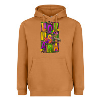 Meerkat mardi gras louisiana Heavyweight Hoodie - FaDigitalArtStudio