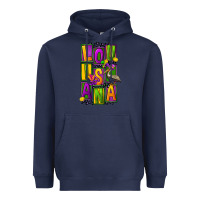 Navy mardi gras louisiana Heavyweight Hoodie - FaDigitalArtStudio
