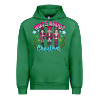 Emerald Nuts About Christmas Urban Hoodie - CowhideDigitalArt