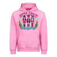 Fuchsia Pink Nuts About Christmas Urban Hoodie - CowhideDigitalArt