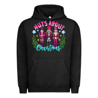 Pigment Black Nuts About Christmas Urban Hoodie - CowhideDigitalArt