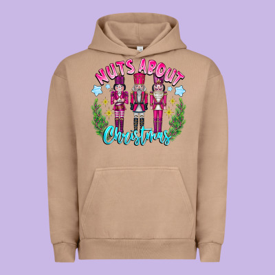 Nuts About Christmas Urban Hoodie Designed By Cowhidedigitalart