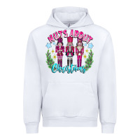 White Nuts About Christmas Urban Hoodie - CowhideDigitalArt