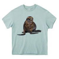 Arona Sea Lion Illustrations Heavy Core Tee - LillyAllenDesigns