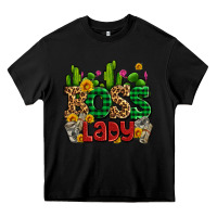 Black boss lady with money and cactus Heavy Core Tee - AdoDesignShop