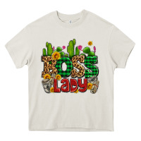 Cream boss lady with money and cactus Heavy Core Tee - AdoDesignShop