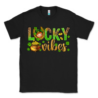 Black St. Patricks day lucky vibes Classic Tee - BundleAndBundleShop
