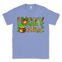 Colony Blue St. Patricks day lucky vibes Classic Tee - BundleAndBundleShop