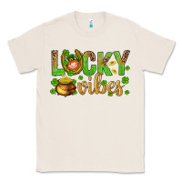 Natural St. Patricks day lucky vibes Classic Tee - BundleAndBundleShop