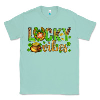 Seafoam St. Patricks day lucky vibes Classic Tee - BundleAndBundleShop