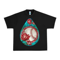 Black baseball and western roses teardrop  7 Urban Heavy Tee - BundleAndBundleShop