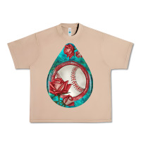 Burro baseball and western roses teardrop  7 Urban Heavy Tee - BundleAndBundleShop