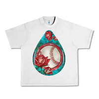 Lunar Rock baseball and western roses teardrop  7 Urban Heavy Tee - BundleAndBundleShop