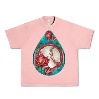 Salmon baseball and western roses teardrop  7 Urban Heavy Tee - BundleAndBundleShop