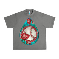 Tornado baseball and western roses teardrop  7 Urban Heavy Tee - BundleAndBundleShop