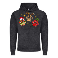 Vintage Black christmas paws Vintage Hoodie - MaliasSmallBusiness