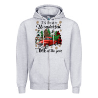 Heather Grey its the most wonderful time of the year Zipper Hoodie - CowGirlArtShop