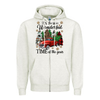 Oatmeal Heather its the most wonderful time of the year Zipper Hoodie - CowGirlArtShop