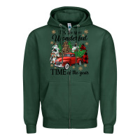 Sports Green its the most wonderful time of the year Zipper Hoodie - CowGirlArtShop
