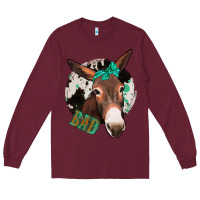 Burgundy Donkey Bad Long Sleeve Tee - Bettercallsaul