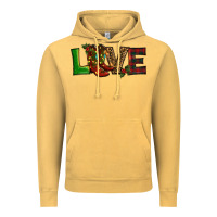 Vintage Mustard Christmas boots love Vintage Hoodie - RanaPortraitStore