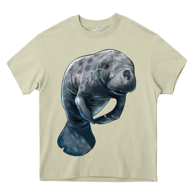 Manatee Illustrations Heavy Core Tee by LillyAllenDesigns | Teevron