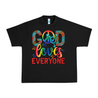 Black Lgbtq God Loves Everyone With Unicorn Urban Heavy Tee - BundleAndBundleShop