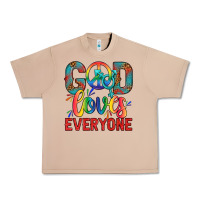 Burro Lgbtq God Loves Everyone With Unicorn Urban Heavy Tee - BundleAndBundleShop