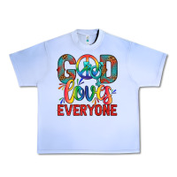 Grape Ice Lgbtq God Loves Everyone With Unicorn Urban Heavy Tee - BundleAndBundleShop