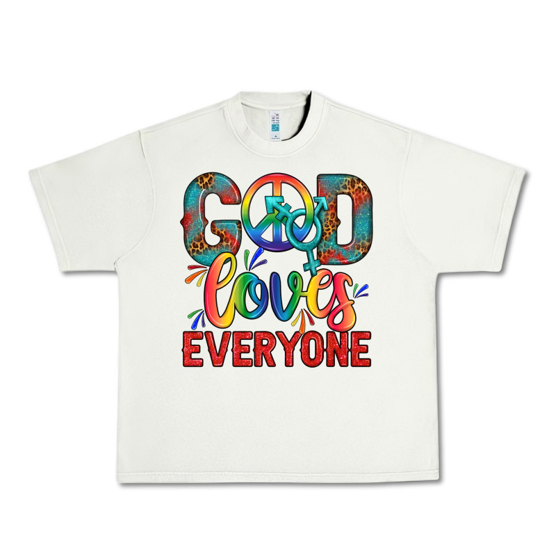 Lgbtq God Loves Everyone With Unicorn Urban Heavy Tee by BundleAndBundleShop | Teevron