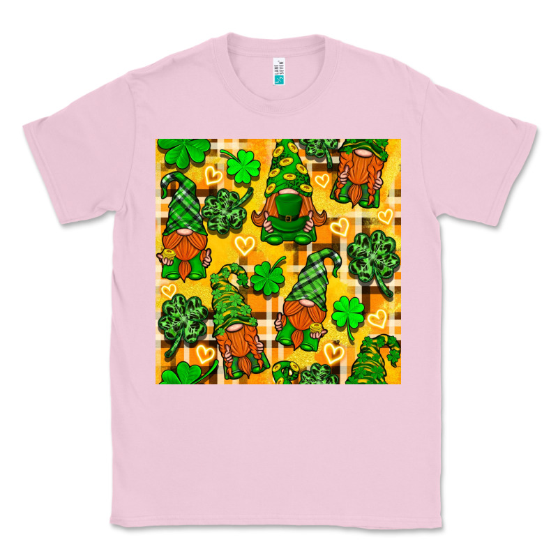 St. Patricks Gnomies Seamless Pattern Classic Tee by BundleAndBundleShop | Teevron
