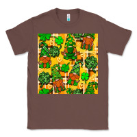 Chestnut St. Patricks gnomies seamless pattern Classic Tee - BundleAndBundleShop