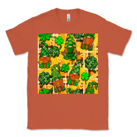 Copper St. Patricks gnomies seamless pattern Classic Tee - BundleAndBundleShop