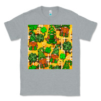 Heather Grey St. Patricks gnomies seamless pattern Classic Tee - BundleAndBundleShop