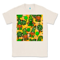 Natural St. Patricks gnomies seamless pattern Classic Tee - BundleAndBundleShop
