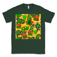 Sports Green St. Patricks gnomies seamless pattern Classic Tee - BundleAndBundleShop