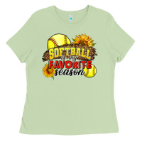 Matcha Softball Is My Favorite Season Ladies Tee - LillyAllenDesigns