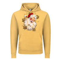 Vintage Mustard Christmas santa claus Vintage Hoodie - MaliasSmallBusiness