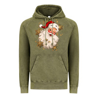 Vintage Olive Christmas santa claus Vintage Hoodie - MaliasSmallBusiness