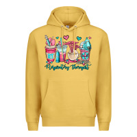 Antique Gold rt respiratory therapist coffee cups Premium Hoodie - OliviaCreatesArt