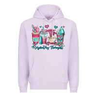 Lilac rt respiratory therapist coffee cups Premium Hoodie - OliviaCreatesArt