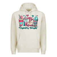 Oatmeal Heather rt respiratory therapist coffee cups Premium Hoodie - OliviaCreatesArt