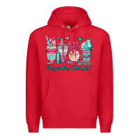 Red rt respiratory therapist coffee cups Premium Hoodie - OliviaCreatesArt