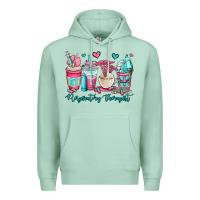 Seafoam rt respiratory therapist coffee cups Premium Hoodie - OliviaCreatesArt