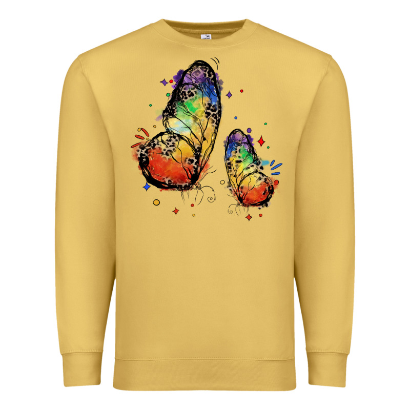 Rainbow Butterfly Pride Premium Sweatshirt by FaDigitalArtStudio | Teevron