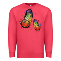 Cardinal rainbow butterfly pride Premium Sweatshirt - FaDigitalArtStudio
