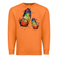 Carrot rainbow butterfly pride Premium Sweatshirt - FaDigitalArtStudio