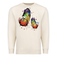 Sandshell rainbow butterfly pride Premium Sweatshirt - FaDigitalArtStudio