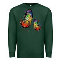 Sports Green rainbow butterfly pride Premium Sweatshirt - FaDigitalArtStudio