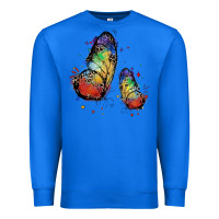 True Royal rainbow butterfly pride Premium Sweatshirt - FaDigitalArtStudio
